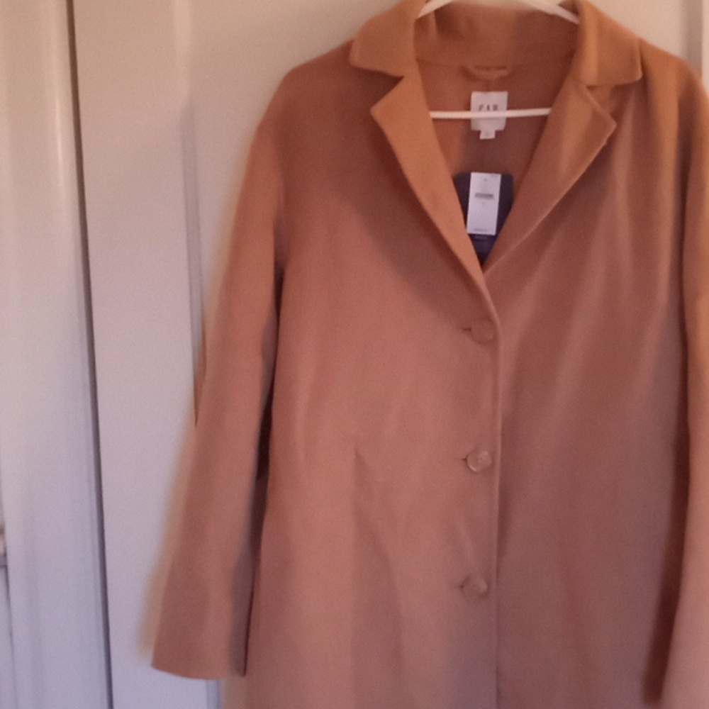 GAP  Camel Wool Coat - Picture 2 of 12